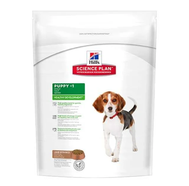 Сухий корм Hill's Science Plan Canine Healthy Development для цуценят середніх порід, з ягням і рисом, 1 кг