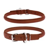 Ошейник Waudog Soft  круглый,  диаметр 10 мм, длина 33-41 см, коричневый