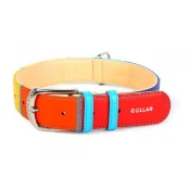 Ошейник Waudog Glamour Радуга, ширина 25 мм, длина 38-49 см