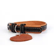 Ошейник Waudog Soft черный верх, ширина 25 мм, длина 38-49 см