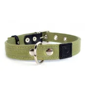 Ошейник Collar Брезент, х/б, двойной, тесьма со светоотражающей нитью, 25 мм х 41-53 см