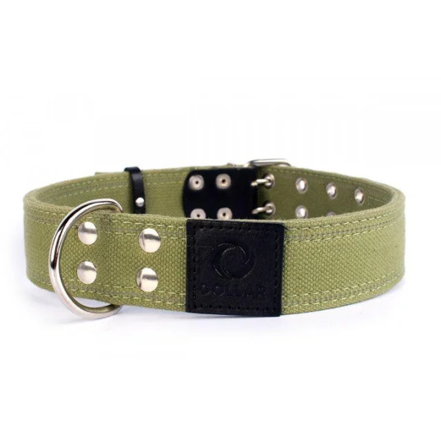 Ошейник Collar Брезент, х/б, двойной, тесьма со светоотражающей нитью, 45 мм х 56-71 см
