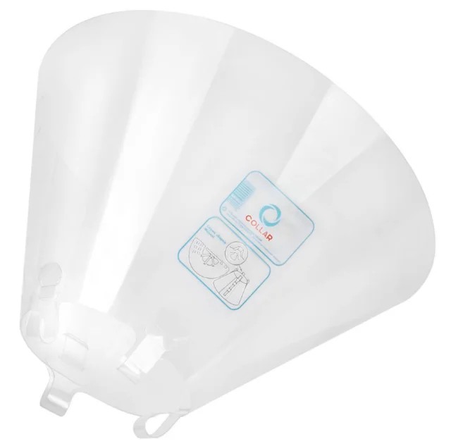 Комірець з пластику Collar для собак і котів, розмір S-М, обхват шиї: 31-38 см, висота комірця: 15 см