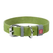 Ошейник Waudog Classic, кожа, металлическая пряжка, ширина 25 мм, длина 38-49 см, салатовый
