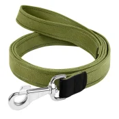 Поводок Брезент х/б тесьма со светоотражающей нитью для собак 35 мм, 200  см