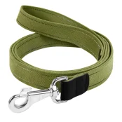 Поводок Брезент х/б тесьма со светоотражающей нитью для собак 35 мм, 500 см