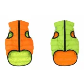 Двусторонняя куртка AiryVest XS25 для собак, оранжево-салатовая