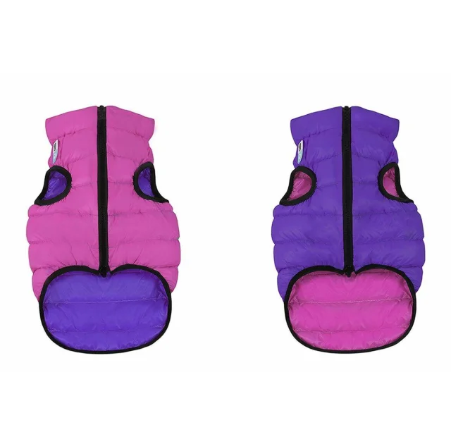 Двусторонняя куртка AiryVest M40 для собак, розово-фиолетовая
