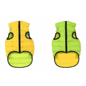 Двусторонняя куртка AiryVest M40 для собак, салатово-желтая