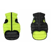 Двусторонняя куртка AiryVest M40 для собак, салатово-черная