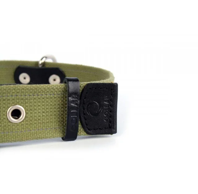 Ошейник Collar Брезент, х/б, тесьма со светоотражающей нитью, ширина 35 мм, длина 51-63 см