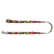 Поводок WAUDOG Nylon для собак, Витраж, ширина 15 мм, длинна 152-183 см