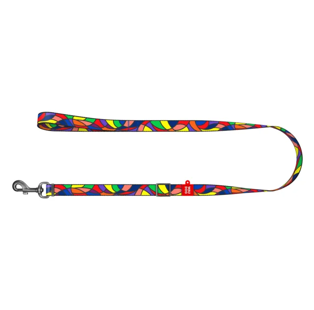Поводок WAUDOG Nylon для собак, Витраж, ширина 20 мм, длинна 152-183 см