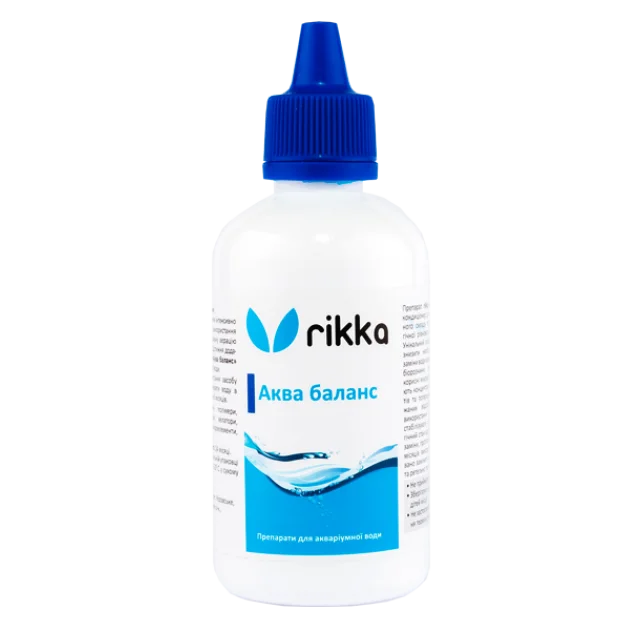 Засіб Rikka Аква баланс для догляду за водою в акваріумі, 100 мл (WT-181)