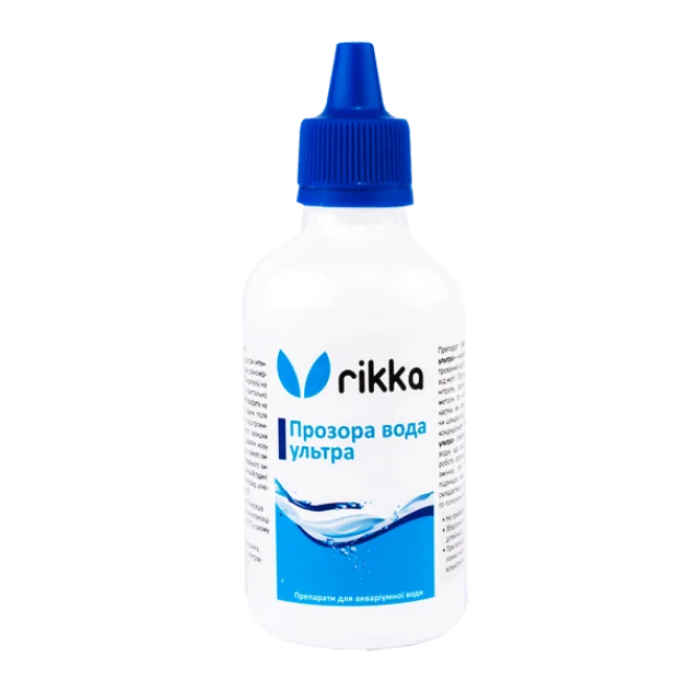 Средство Rikka Прозрачная вода ультра, для ухода за водой в аквариуме, 100 мл (WT-152)