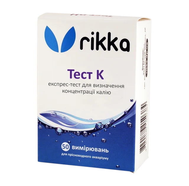 Тест Rikka Rikka До для визначення концентрація калію у воді (Т-115)