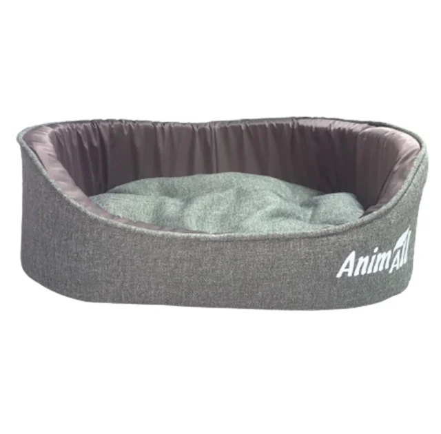 Лежанка AnimAll Aurora Grey Print, серый, 46×35×15