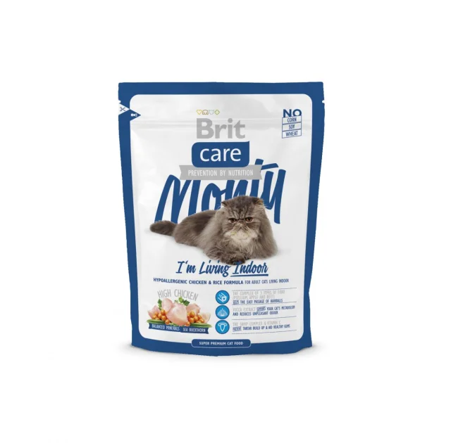Сухий корм Brit Care Cat Monty I am Living Indoor, для кішок живуть в приміщенні, 0.4 кг