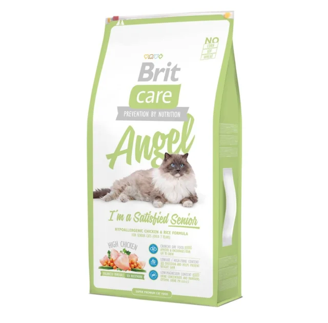 Сухий корм Brit Care Cat Angel I am Delighted Senior, для літніх кішок, 7 кг
