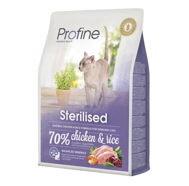 Сухий корм Profine Cat Sterilised, для стерилізованих кішок, з куркою і рисом, 2 кг