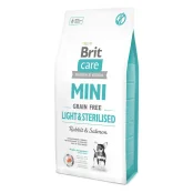 Сухой корм Brit Care GF Mini Light & Sterilised, для собак малых пород, 7 кг