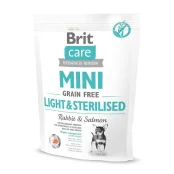 Сухой корм Brit Care GF Mini Light & Sterilised, для собак малых пород, 0.4 кг