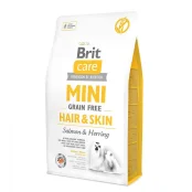 Сухой корм Brit Care GF Mini Hair & Skin, для собак малых пород, 2 кг