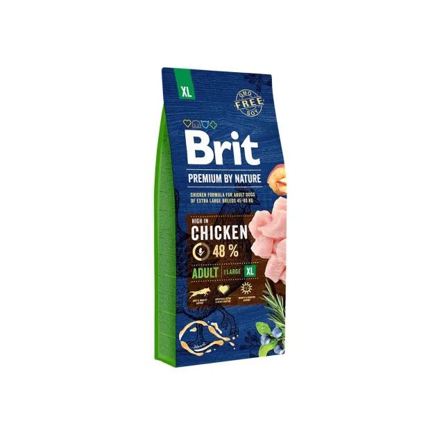 Сухий корм Brit Premium Dog Adult XL, для собак великих порід, 15 кг