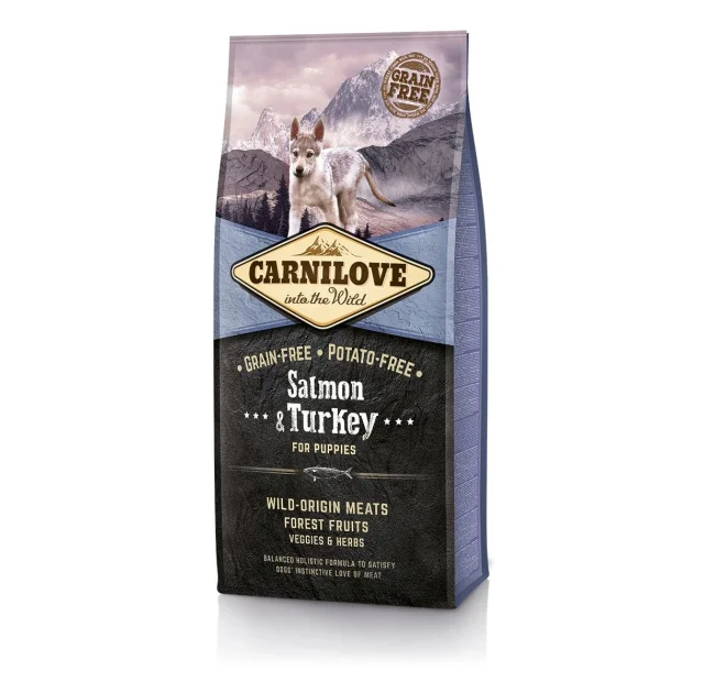 Сухий корм Carnilove Puppy Salmon & Turkey, для цуценят, з лососем та індичкою, 12 кг