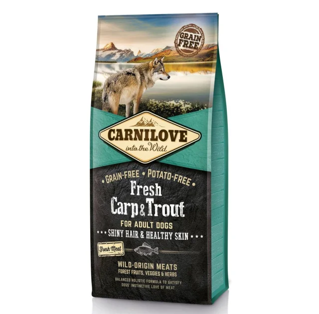 Сухий корм Carnilove Fresh Carp & Trout for Adult dogs, для собак, 12 кг