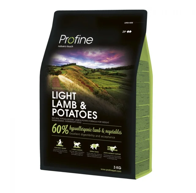 Сухий корм Profine Light Lamb, для собак, з ягням, 3 кг