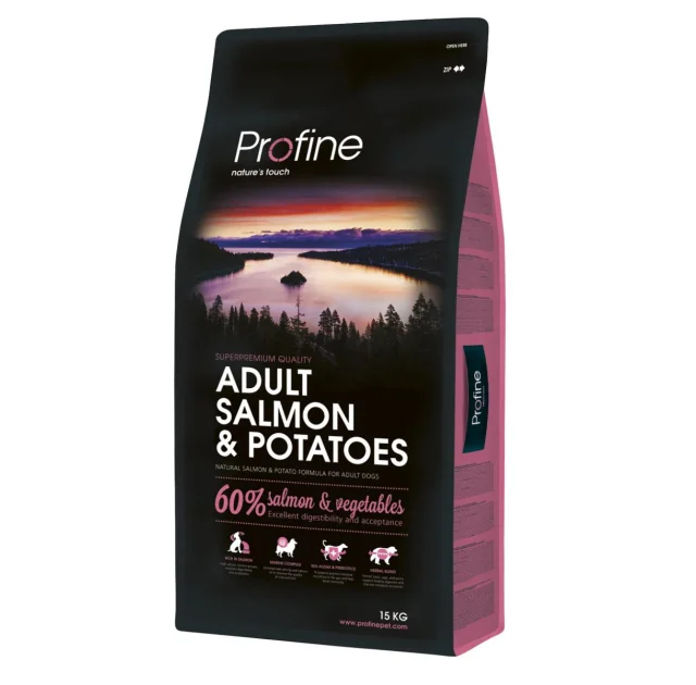 Сухой корм Profine Adult Salmon, для собак, с лососем, 15 кг
