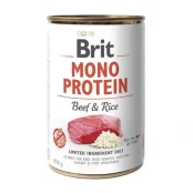 Консерва Brit Mono Protein Dog, для собак, с говядиной и темным рисом, 400 г