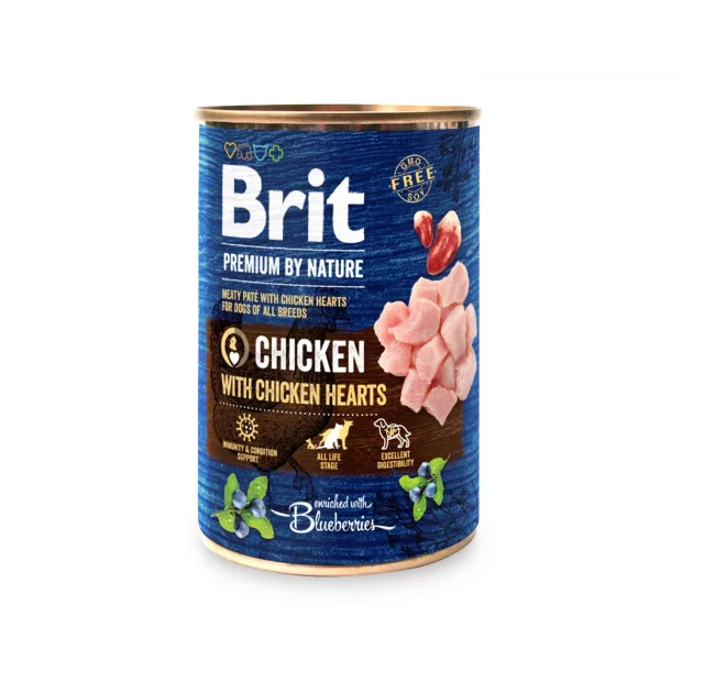 Консерва Brit Premium by Nature, для собак, курка, 400 г