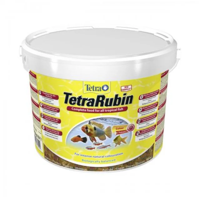 Корм Tetra RUBIN для окраса аквариумных рыб, 10 л, 2.05 кг