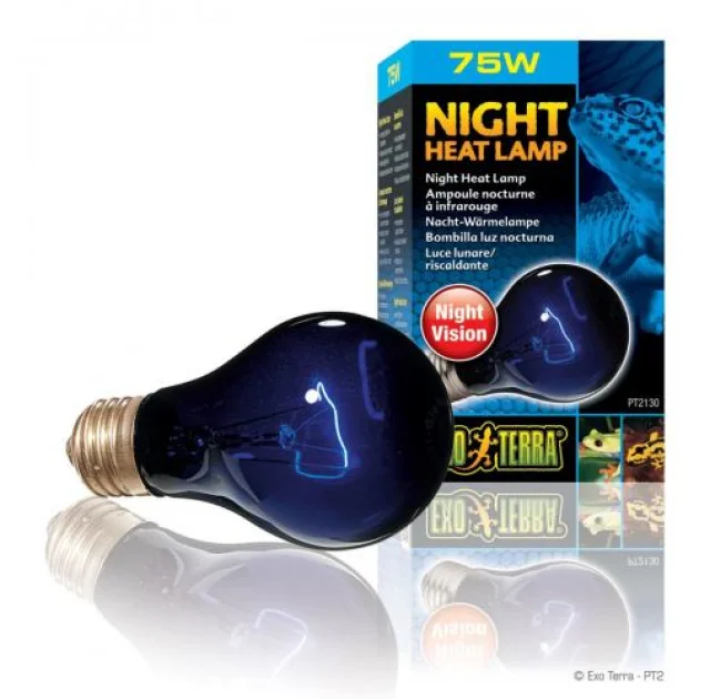 Лампа Hagen Exo Terra Night Heat Lamp імітує ефект місячного сяйва, 75 Вт