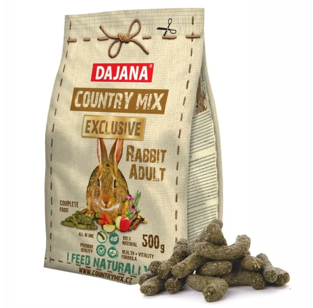 Корм Dajana Pet Country Mix Exclusive Adult для декоративних кроликів, 500 г