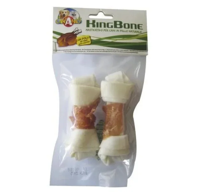 Кость Croci King Bone Chicken для собак, вузлова, з куркою, 11 см, 30 г, 2 шт / уп, ціна за упаковку