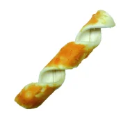 Лакомство барбекю Croci Bbq Party, для собак, витой твист с курицей, 15 см, 30 г, цена за 1 шт