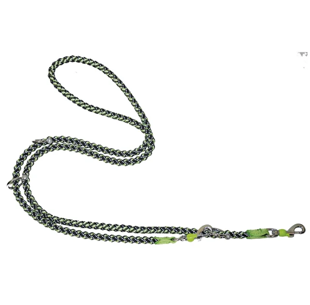 Повідець тренувальний Croci Hiking Endurance, для собак, плетений, зелений, нейлон, 1.5×2 м
