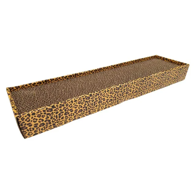 Кігтеточка Croci Animalier, для котів, гофрований картон, леопард, 48×12×5 см