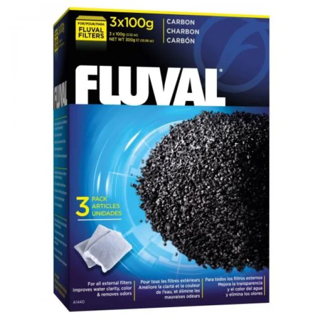 Наповнювач для фільтра Hagen Fluval Carbon, 3 шт, 100 г