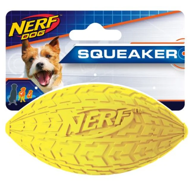 Іграшка Hagen Nerf м'яч регбі з пищалки, для собак, 10 см