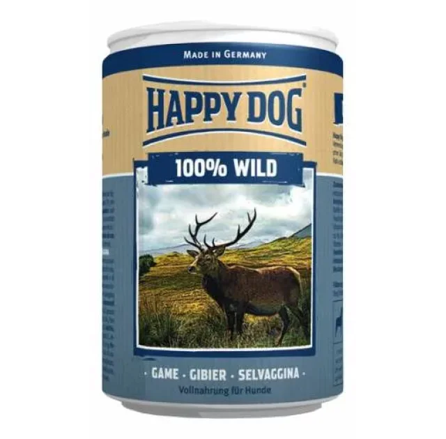 Консерва Happy Dog NaturLine Dose 100% Wild для собак, з дичиною, 400 г