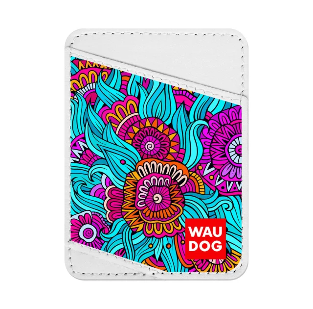 Визитница WAUDOG Design,  с рисунком "Лето", ширина 70 мм, длина 95 мм, белый