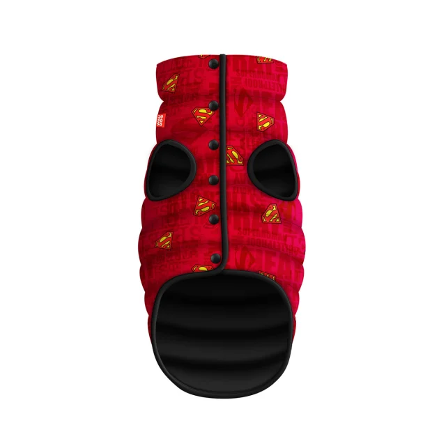 Курточка WAUDOG, для собак, с рисунком "Супермен",  размер S40, красный