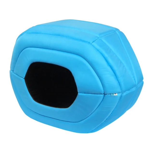 Лежак AiryVest для собак, нейлон, голубой, 55×22×34 см