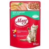 Влажный корм Мяу для котят, 80 г