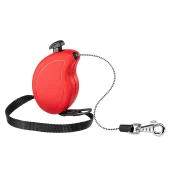 Рулетка-поводок Ferplast Flippy One Cord Mini для собак, з шнуром, червоний, 9.2×2.7×6 см