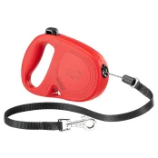 Рулетка-поводок Ferplast Flippy One Cord для собак, з шнуром, розмір S, червоний, 14.7×3×10 см